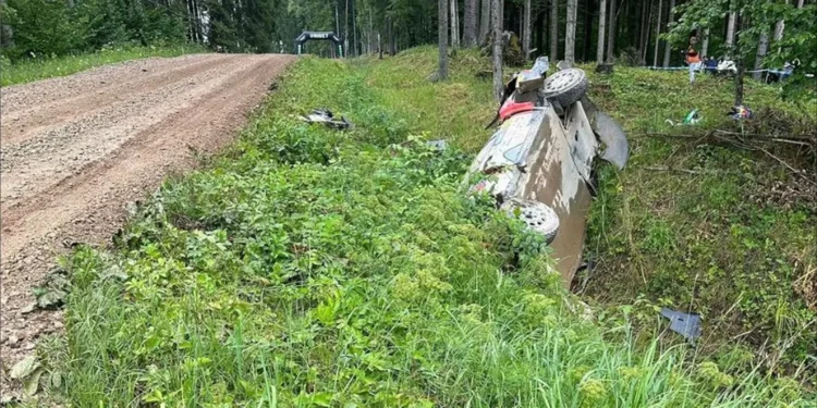 Tanak com acidente no Rali da Estónia
