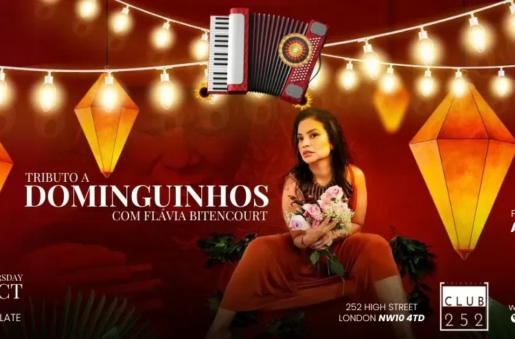 FLÁVIA BITTENCOURT SE APRESENTA EM LONDRES NESTA QUINTA, 24/10, NO CLUB 252