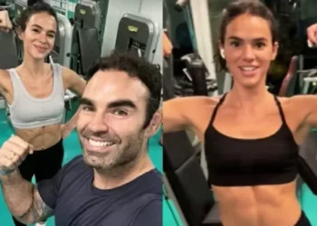 Bruna Marquezine exibe corpo tonificado em treino com personal trainer