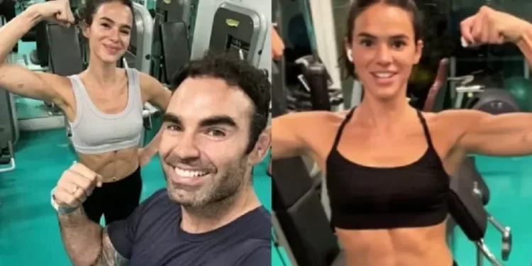 Bruna Marquezine exibe corpo tonificado em treino com personal trainer
