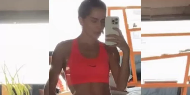 Deborah Secco exibe barriga definida e garante: ‘Musa fitness está de volta’