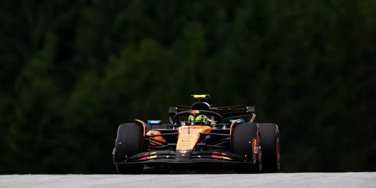 Norris sai na frente do Grande Prémio da Áustria