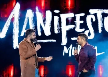 Henrique e Juliano apresentam Manifesto Musical com estádio do Palmeiras lotado