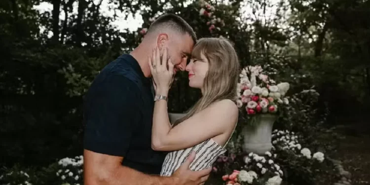 Sem graça, noivo de Taylor Swift comenta música sobre suas partes íntimas