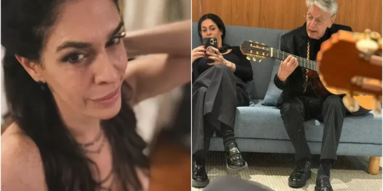 Paula Lavigne posta fotos nua e Caetano Veloso comenta