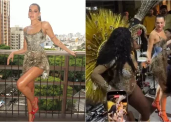 Dua Lipa e Shaw Mendes curtem samba em SP