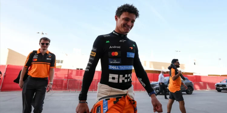F1 começa testes no Bahrain, agora à vista de todos. Lando Norris foi o mais rápido (veja as fotos)